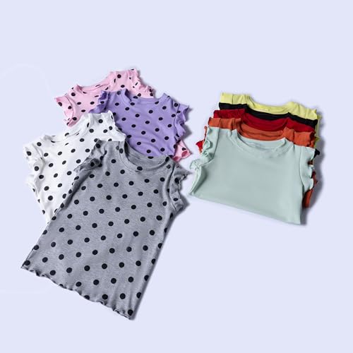 3-Pack Girls Dance & Gymnastics Tank Tops with Buckle Trim Everyday Casual & Versatile Wear for 4-10Y4