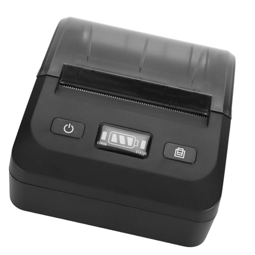 Image of Thermal Printer, Multi Language Support 2600mAh Battery Portable Receipt Printer Compatible with iOS, Wireless Label with Clear Printing for Restaurants