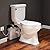 700W Macerating Toilet with Pump, Two-Piece Upflush Toilet For Basement, Powerful & Quiet Macerating Pump System With 4 Water Inlet, 23Ft Vertically, Elongated Bowl