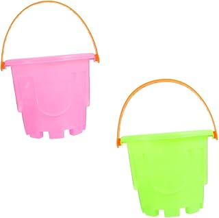 Hohopeti 2 Pçs Barril De Plástico Mini Brinquedos Para Crianças Mini Baldes Baldes De Plástico Para Crianças Baldes De Areia Para Crianças Balde De Praia De Plástico Mini Balde De