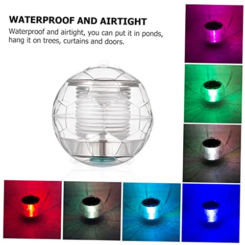 SECFOU 1Pc Luzes Solares Flutuantes LED Para Piscina LED Decoração LED Nightlight Flutuante Luzes So