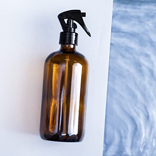Frasco de vidro âmbar com spray 480 ml - Oikos