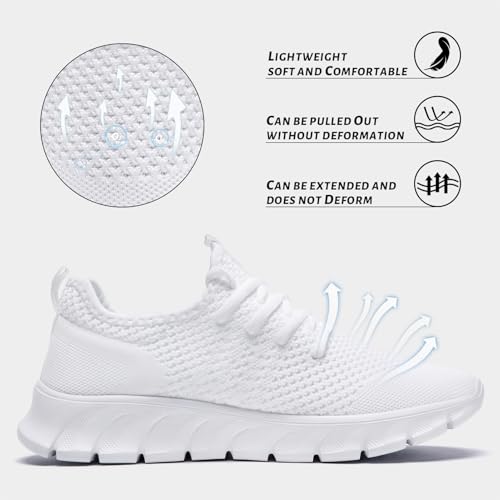 Image of Running Shoes Women Sneakers Tennis Non Slip Walking Gym Workout | Slip on Athletic Breathable Work Comfortable Fashion light Sport Casual jogging hiking Shoe