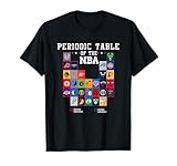 NBA Periodic Table of The NBA Color East & West Conference T-Shirt