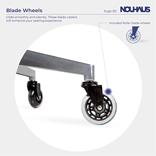 image for NOUHAUS Ergo3D Ergonomic Office Chair - Rolling Desk Chair with 4D Adj