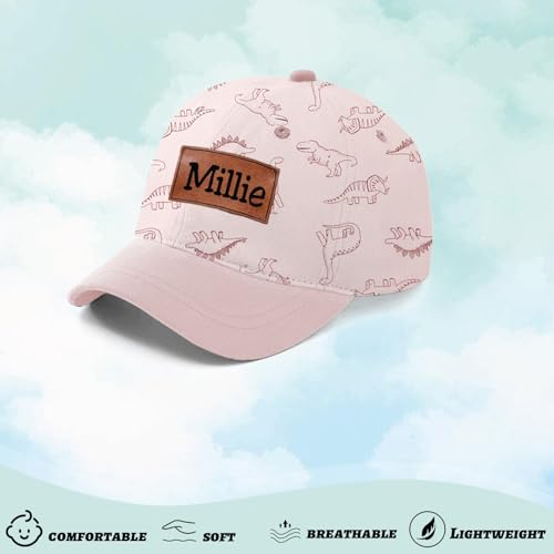 Custom Toddler Baseball Hat Baby Boys Cap Girls Adjustable Dinosaur Baseball Hats Kids Boy Caps Toddler Sun Hats3