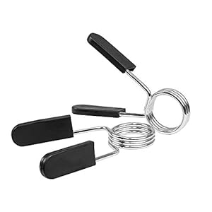 Dickplay Barbell Spring Collar Clips 2 Inch,Oefening kragen Halterklemmen voor Olympische Bars Gewicht Gym Fitness Training Halters, Zachte Plastic Handvaten,Hoogwaardig staal, Veilig en Betrouwbaar