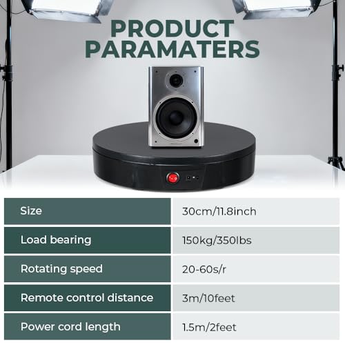 Platine tournante 360° avec télécommande 3m