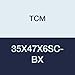 TCM 35X47X6SC-BX NBR (Buna Rubber)/Carbon Steel Oil Seal, SC Type, 1.378" x 1.850" x 0.236"