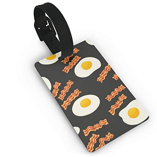 Travelling Luggage Tag Egg Bacon Travel ID Tags Business Card Holder
