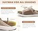 COFACE Women’s Orthotic Sandals Comfortable Plantar Fasciitis Arch Support Sandal Slippers Ladies Fashion Fabric Kint Slides Sandals with Lightweight Athletic Soft Cushion Footbed, size 8 Beige