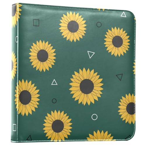 Foiosoh Album photo autocollant tournesols vert foncé pour photos 10 x 17 cm