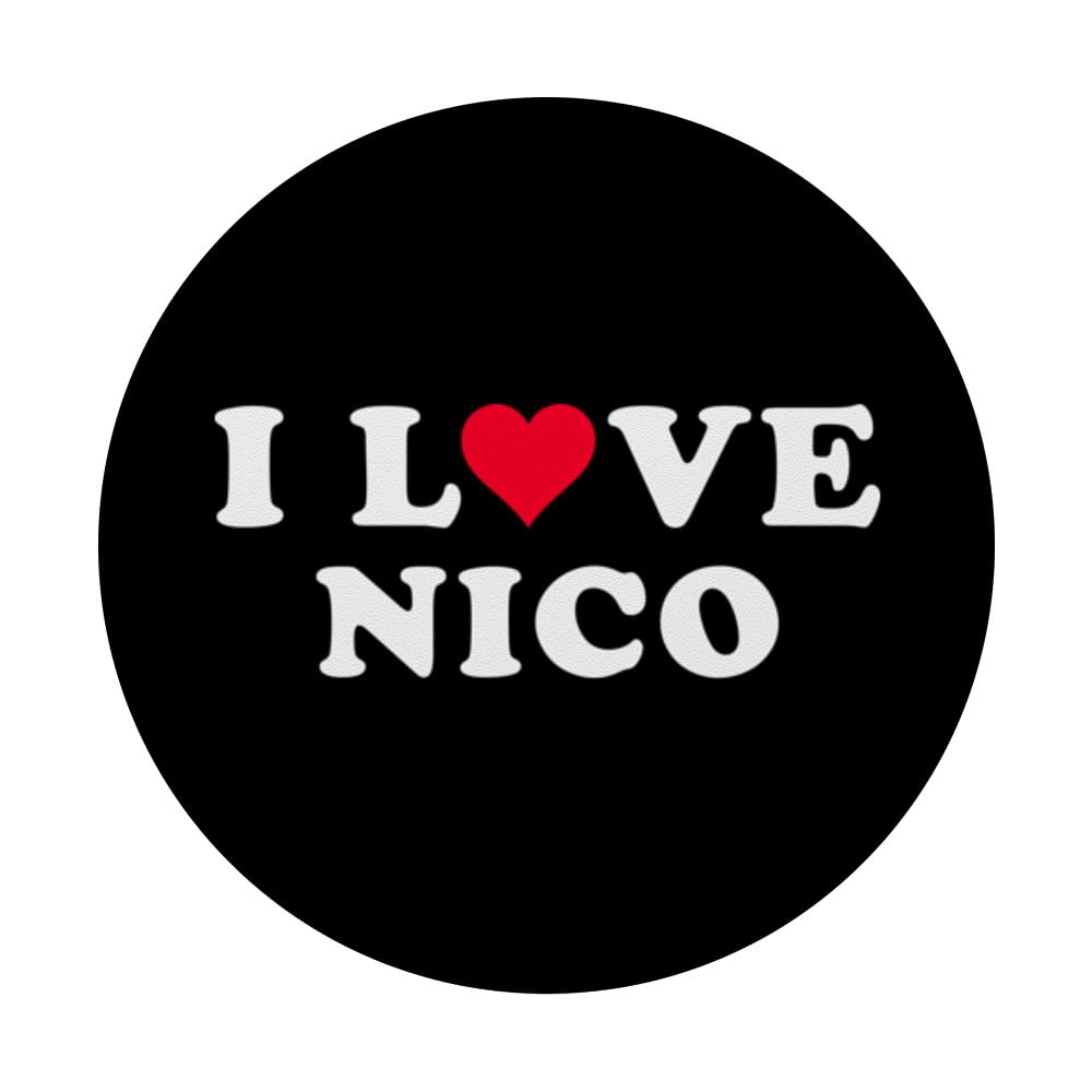 Amazon.com: I Love Nico Matching Girlfriend & Boyfriend Nico Name