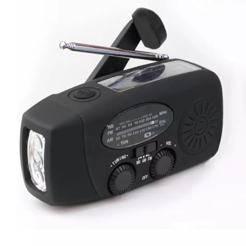 Radio d'urgence contre les pannes de courant avec batterie de secours solaire