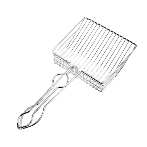 Totority 1Pc Durable Stainless Steel Cat Litter Scoop Heavy Duty Long Handle Litter Scooper for Efficient Cleanup for All Litter Comfortable Grip for Easy Use