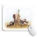 Produktbild Gaming mouse pad dschungel kinder african safari animal composite white border afrika rutschfeste gummi backing computer mousepad für notebooks maus matten