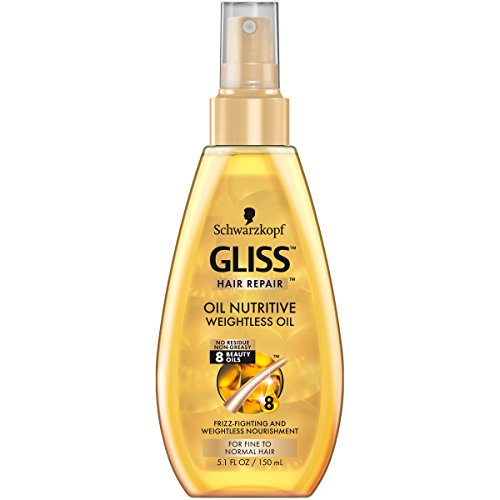 Schwarzkopf Gliss Hair Repair Oil Nutritive Weightless Oil, 5.1 Fl Oz