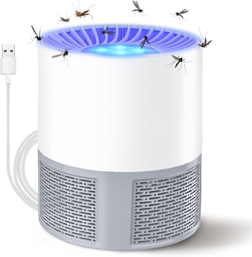 Insecticida eléctrica, USB, Trampa para Mosquitos, lámpara para Mosquitos con luz, Trampa para Moscas de la Fruta para Cocina, Interior y Exterior