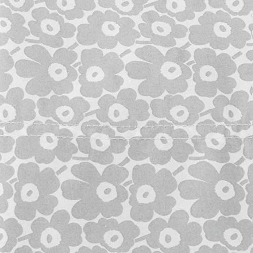 Image of Marimekko - Pillowcase Set, 100% Soft Cotton Percale Pillow Shams, Printed Throw Pillow Covers for Couch or Bed, Pack of 2 (Pikkuinen Unikko Grey, Standard)