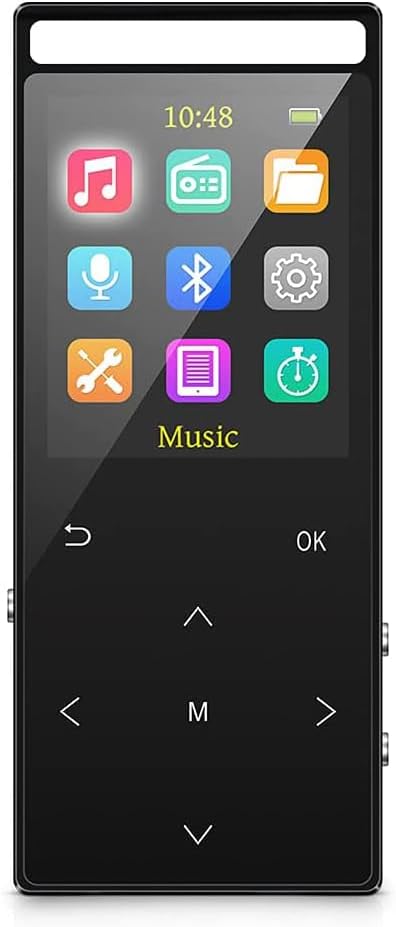 MP3 Player with Bluetooth 64GB,Sport Armband,Line-in rip Music,FM Record,HiFi,Shuffle Play,Time-Sleeper,Metal Shell, Matt,Gift Packing - Image 9