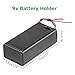 JWISLAND (Pack of 7 9V Battery Holder, 9V Battery Holder with ON/Off Switch, 9 Volt Battery Case Box with Leads for Electronics Projects, Student Experiment, LED Lights and Other Devices