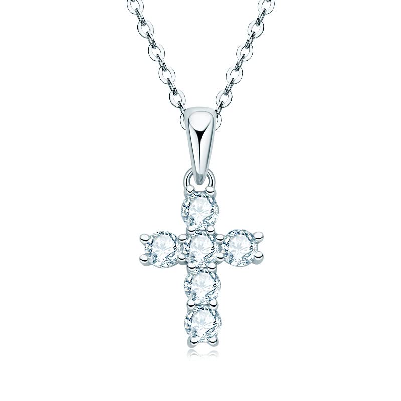 Pendentif moissanite de prestige et collier en diamant étincelant