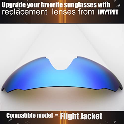 Verres polarisés Oakleys Flight Jacket bleu pack triple de rechange
