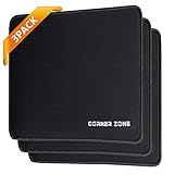 3Pack Laptop Mouse Pad Micro-Woven Mouse Mat with Non-Slip Rubber Base, Mousepad with Stitched Edge for Computers, Laptop, Desktop, Gaming, Office,Premium-Textured Mouse Pads for All Type of mice