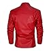 Xpsivponi Men's Fashion Red Leather Jacket FC Tyler Jacket (M, Z2756)