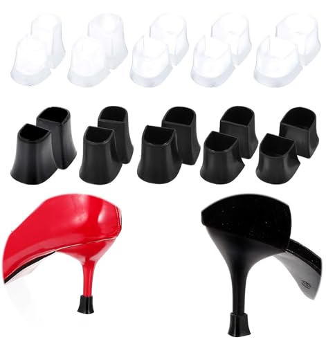 Image of Heel Caps for High Heels Grass, 10 Pairs Non-Slip Stiletto Heel Caps Covers for Grass, Gravel, Wetlands, Outdoor (2 Colors)