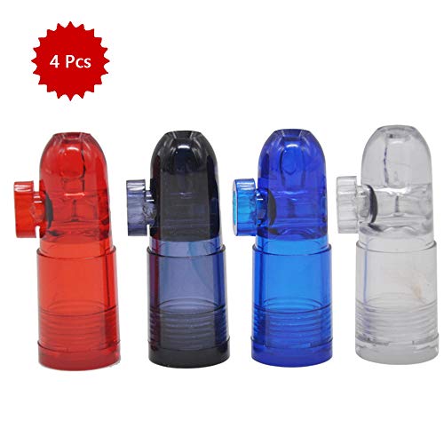 LUCKFY Bullets Snuff Snuff Bottle Rocket Pippotto pallottola di Figura della Bottiglia di Vetro nasale Sniff (4 Pack)
