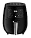 Friggitrice ad Aria 4.8L 1400W, Touch Display, Temperatura 0-200°C, Cestello Antiaderente, Griglia e Ricettario – Ideale per Pollo, Patatine, Pesce, Pizza, Carne e Dolci