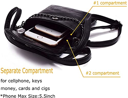 Small Crossbody Cell Phone Bags with Adjustable Shoulder Strap Soft Leather Wallet Purse Bag Handbag for Women4