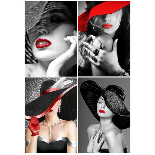Peinture diamant 5D kit adulte de 4 pièces 30x40cm pour décoration salon