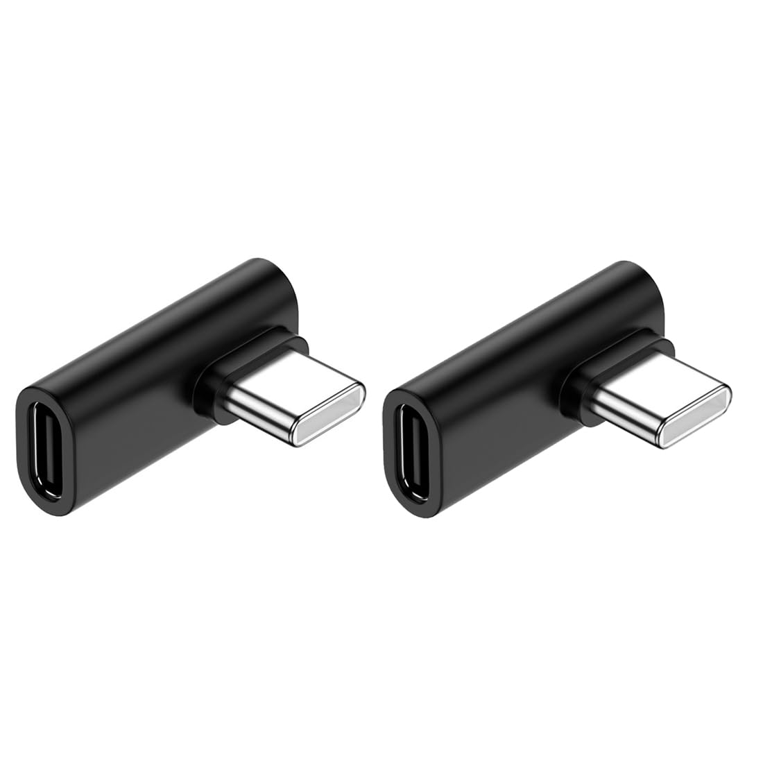 2 Pack USB-C Male to Female Adapter?Type-C Male to Type-C Female Connector for Laptop & Tablet & Mobile Phone(USB C to C?Side Bend?)