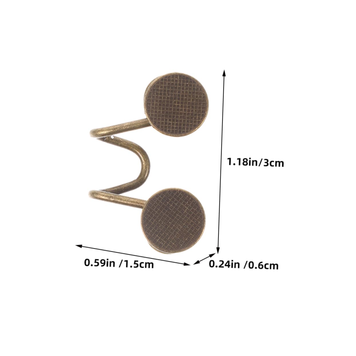 Gadpiparty 5 Set Bottone in Vita Affrettato Pulsante Fibbia Cinch Bottone Dei Jeans Pantaloni Stretti in Vita Pulsanti Strumento Stretto in Vita Pratici Bottoni Jeans Lega 4 Pezzi*5