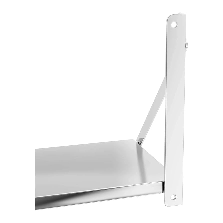 Stainless Steel Wall Shelf Kitchen Shelf Commercial Kitchen 2 Shelves 40x80cm 18869523