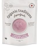 Organic Traditions Lavender Latte Calming Drink Mix, Caffeine Free Latte Blend with Lavender Powder, Tart Cherry, Probiotics, Reishi, and Ashwandha, Evening Beverage for Gentle Wind Down, 150g / 5.3oz Organic Traditions Lavender Latte Calming Drink Mix, Caffeine Free Latte Blend with Lavender Powder, Tart Cherry, Probiotics, Reishi, and Ashwandha, Evening Beverage for Gentle Wind Down, 150g / 5.3oz