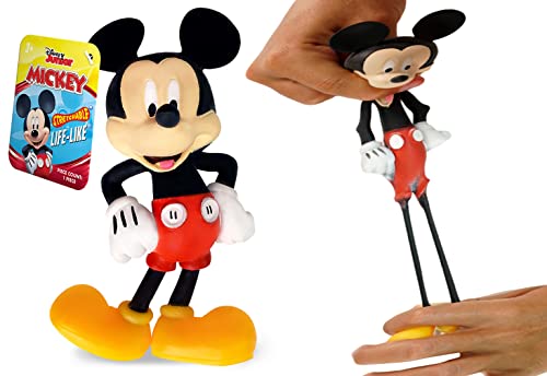 JA-RU Disney Original Stretchy Minnie Mouse Toy (6 Stretchy Toy Figure) Squishy Fidget Toys for Kids. Stress Reliever Sensory Items. Bulk Classroom Prizes Elementary. B-6900-6