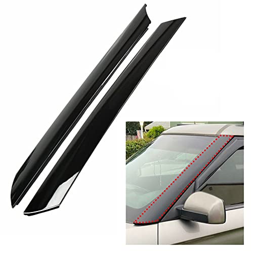 7Blacksmiths Exterior Molding Pair Windshield Pillar Trim Front Right Passenger Left Driver Side Compatible With 2010-2013 Kia Soul 2 Pieces #TOP28