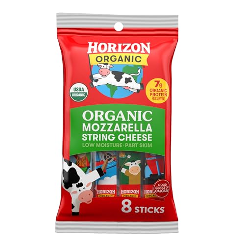Horizon Organic Mozzarella String Cheese, 8 oz. Pack, 8 Sticks