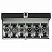 SONGMICS 6-Slot Watch Box, Glass Topped Watch Display Storage Case as Gift, with Velvet Lining, Cushions, and Lock, Black UJWB06BK