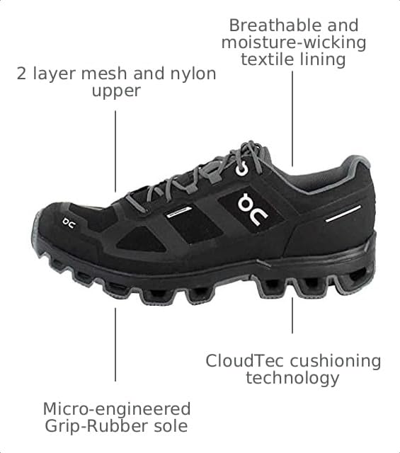 Image of ON Running Mens Cloudventure Peak Textile Synthetic Trainers