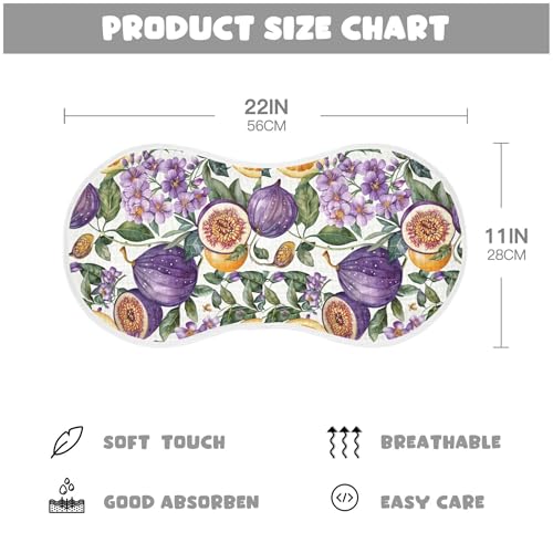 xigua Watercolor Flowers Baby Burp Cloths for Newborn Boys and Girls 1 Pack, Soft & Absorbent Cotton Baby Burp Cloth, Baby Washcloths, Newborn Towel, Burp Rags4