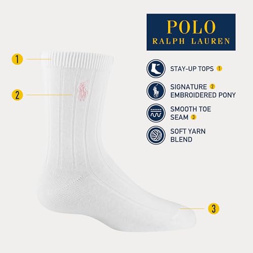 Polo Ralph Lauren Girl's Rib Solid Crew4