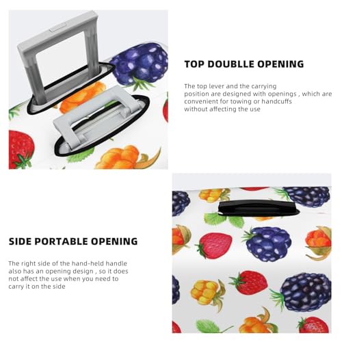 Travel Luggage Covers - Strawberry fruit Elasticity Suitcase Covers Protector for Luggage 18-32 Inch4