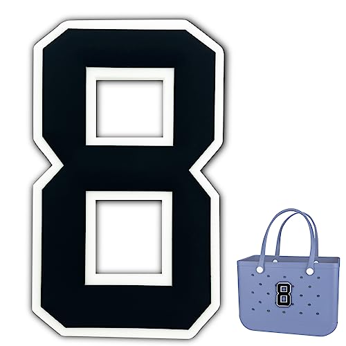 TOYORK Charms Accessories for Bogg Bag Decorative Big Number Inserts