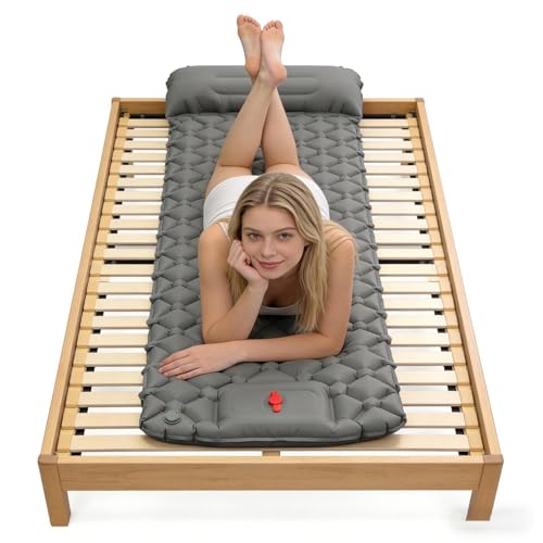 Colchoneta inflable para camping, impermeable, inflable, colchonetas inflables para acampar, para mochileros, viajes, al aire libre, coche, playa, suelo, viajes, playa