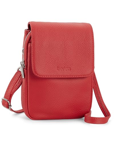 Image of befen Genuine Leather Crossbody Bags for Women, Cell Phone Cross body Purse Bag with RFID Blocking Card Slots