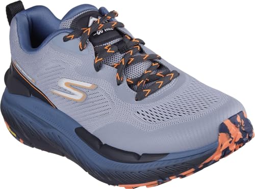 Skechers - Mens Max Cushioning Premier Trail 2.0 Sneakers, Color Gray/Blue, Size: 10 M US